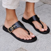 Sandały Damskie Schuh Czarne Stylowe 40 Vegan Friendly Nowe !