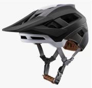 Kask rowerowy Batfox unisex z daszkiem tytanowo-szary regulowany rozmiar M