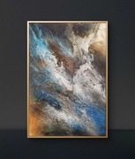 Pejzaż, abstrakcja, olej, 70x100cm, Monika Seroka