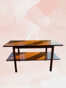 Stolik, ława, vintage, retro, PRL, drewno 