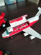 Klocki LEGO - pojazdy wymyślone - samolot, samochód wyścigowy, śmieciarka