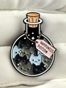 NOWA Przypinka pin metalowa kot kotek cat