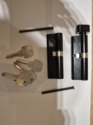 Komplet wkładek Sello 40/50 + G40/50 czarny - System jednego klucza 