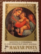 Madonna na krześle. Rafael Santi. Węgry 1983 r