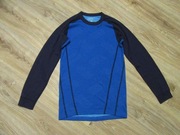 DEVOLD bluzka niebieska wzorek jak nowa _młodzieżowa 16 lat męska XS