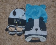 3szt Czapeczek zimowych rozm.74/80