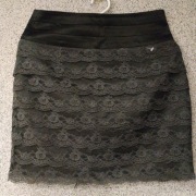 Krótka szaro czarna spódnica zfirmy h&m rozmiar 38