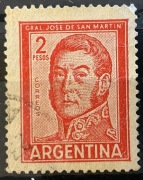 Argentyna, Przedstawia generała José de San Martina, 2 peso