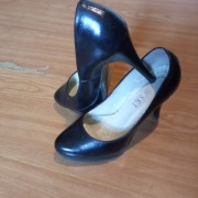 Czarne szpilki, obcas, czółenka, wizytowe,  damskie, koturny