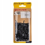 Wkręty samowiercące do GK / regipsu KOELNER 3,5x25 mm – 200 szt