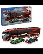 LEGO CITY F1 Ciężarówka z bolidami RB20 i AMR24 F1 60445