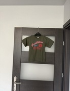 T-shirt chłopięcy z nadrukiem nowy khaki rozmiar 110
