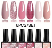 6 nowych lakierów hybrydowych po 6ml