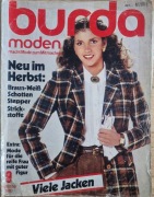 Burda 9/1980 z wykrojami i instrukcją po niemiecku