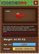 60kg huge rainbow nightmare hydra AGE 100 GROW A GARDEN 