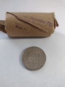 rulon kasowy z monetami z czasów PRL