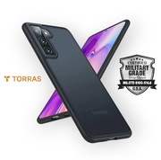 Etui Samsung Galaxy S21 Torras, wojskowe, matowe, pancerne, czarne, OKAZJA