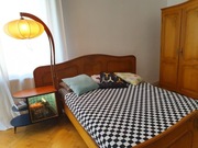 Łóżko drewniane 140x200 w stylu francuskim, rzeźbione, ludwikowskie