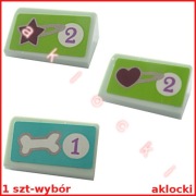 LEGO SKOS 1x2 85984pb025 GWIAZDA 285984pb026 SERCE 85984pb027 KOŚĆ 41007