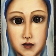 Madonna. Obraz ręcznie malowany.