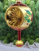 Wisior fi100 z reflektorem ,nogą i kulką 31W25 Prezent ! Ozdoba Szklana