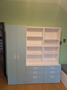 Zestaw mebli dziecięcych IKEA STUVA - błękitne fronty