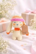 Króliczek amigurumi ręcznie robiona maskotka dekoracyjna 