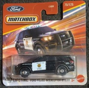 Matchbox Ford Police Interceptor Utility Policja  Nowy autko Mattel