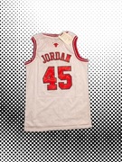Biała koszulka Mitchell&Ness nr. 45 Jordan