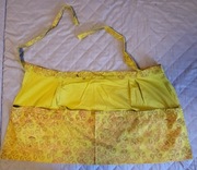 Vintage fartuch, handmade, 'Cottage' style, z dużymi kieszeniami