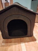 Buda dla psa, domek materiałowy