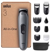 Trymer wielofunkcyjny Braun AIO3565 wersja SBOX w opakowaniu do recyklingu