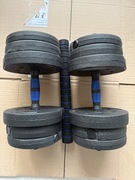 Hantle regulowane 2x10kg obciążenie gryf zaciski