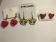 Kolczyki dla dziewczynek 3 szt 