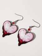 Kolczyki krwawe serduszka goth lolita japan style