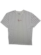 Biało czarna koszulka Karl kani haft na przodzie