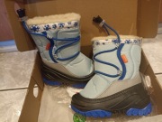 DEMAR śniegowce dziecięce niebieskie OCIEPLENIE WEŁNA OWCZA rozm. 24-25