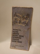 Województwa Kaliskie, Konińskie, Łódzkie, Sieradzkie mapa r. 1981