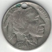 USA 5 centów 1936 Bizon Indianin nr 8