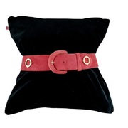 Luksusowy pas ELLE BIJOU VIENNA Handmade Austria  Zamsz & Kryształy 