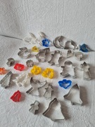 Foremki metalowe plastikowe do wykrawania ciastek wielkanoc święta 
