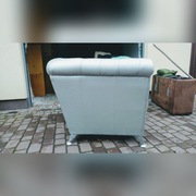 2 osobowa sofa chesterfield skórzana