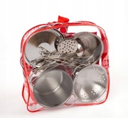 DUŻY ZESTAW GARNKI KUCHNIA DLA DZIECI NACZYNIA AKCESORIA DO KUCHNI