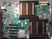 Supermicro X9DRD-iF, 64 GB RAM, 2x E5-2660 v2 (20c,40t), 2x radiator 1U