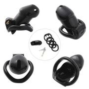 KLATKA NA PENISA PAS CNOTY Z ZAPIĘCIEM NA KLUCZ BDSM CHASTITY CAGE