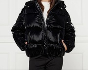 Kurtka puchowa pikowana zimowa S czarna połysk Stradivarius nowa