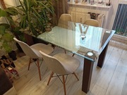 Stół szklany jadalny do salonu 140 x 80 odealny po 4 lub 6 krzeseł