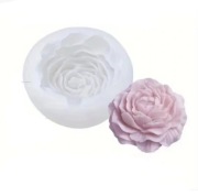 PIWONIA Kwiat forma silikonowa 7*2.8 do Odlewów Świec Mydła Gipsu 