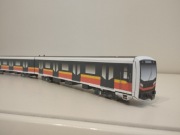 Model kartonowy metro warszawskie Skoda Varsovia skala 1:87 pociąg 