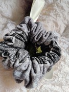 Frotki, scrunchie, DYI, ręcznie szyte CIEMNA ŁATA